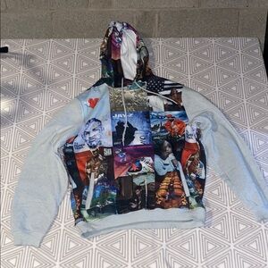 Gray Pop Culture Graphic Sweater‎